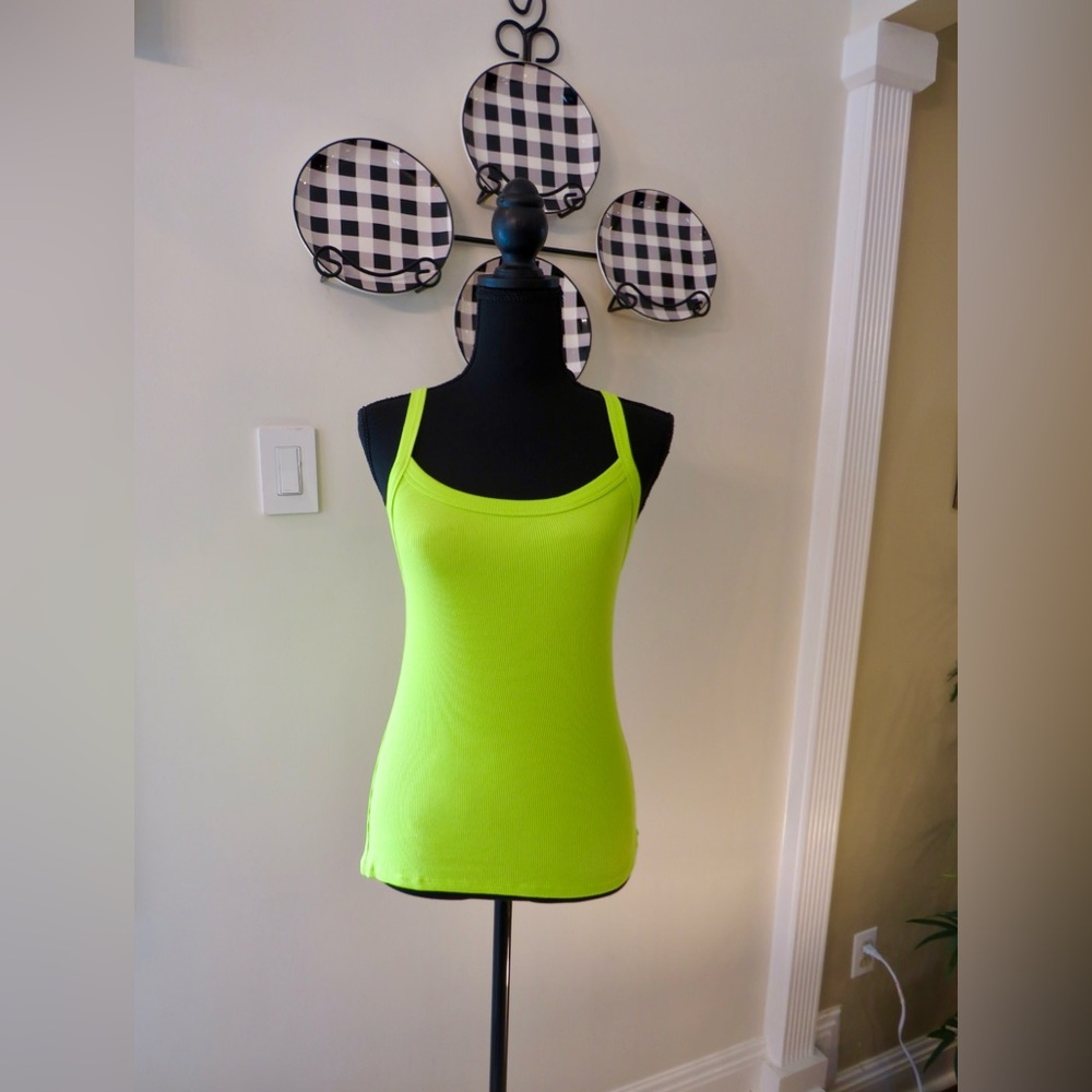 Neon Green Stretchy Tank Top - Summer Clothing